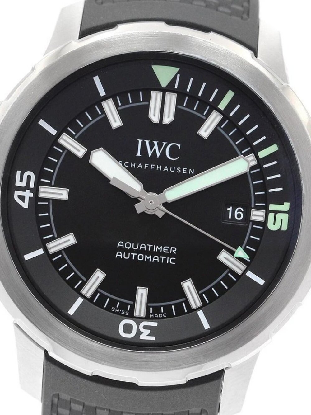 IWC SCHAFFHAUSEN Aqua timer IW329001 Date black Dial Automatic Men's